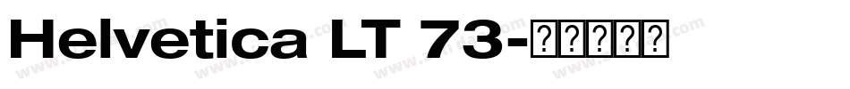 Helvetica LT 73字体转换